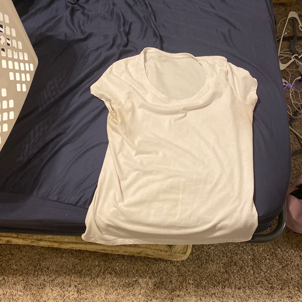 Plain white tee